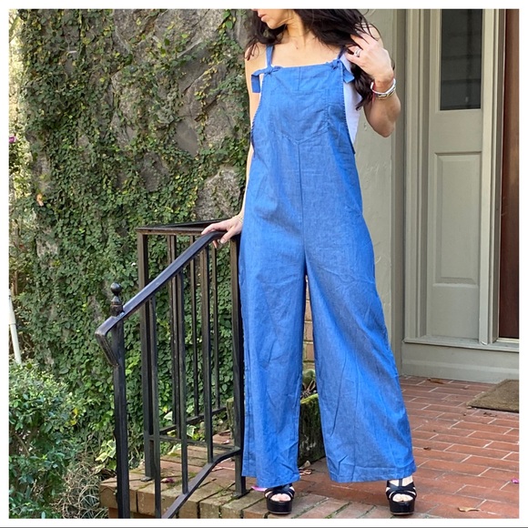 ✨LAST ONE✨Chic denim wide leg jumpsuit - Picture 3 of 8